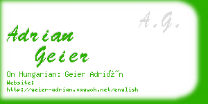 adrian geier business card